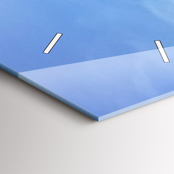 Vertical wall clock Sea view