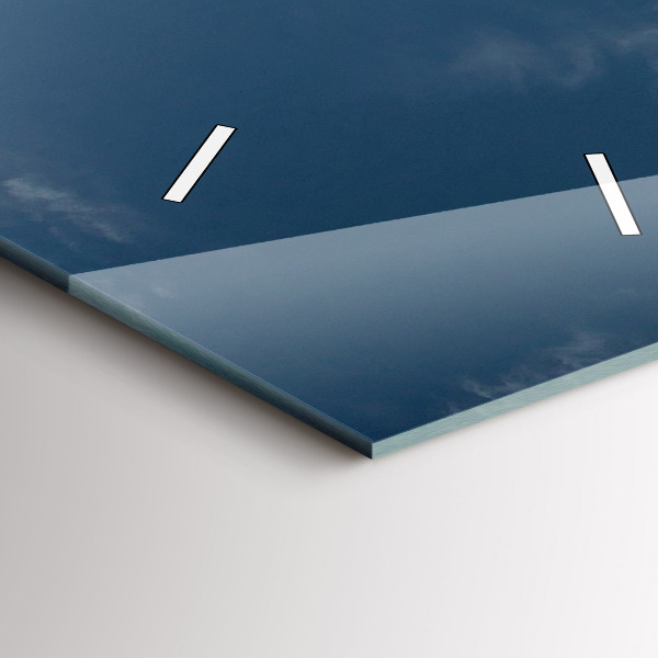 Vertical wall clock Person on water skis