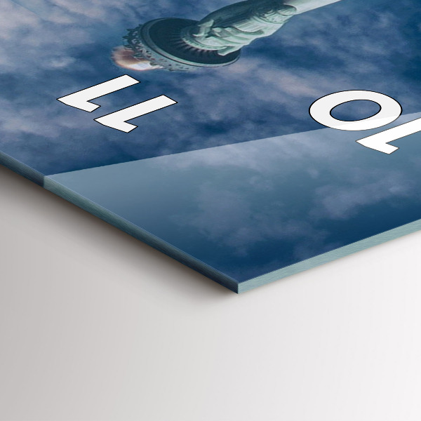 Vertical wall clock Statue of Liberty New York