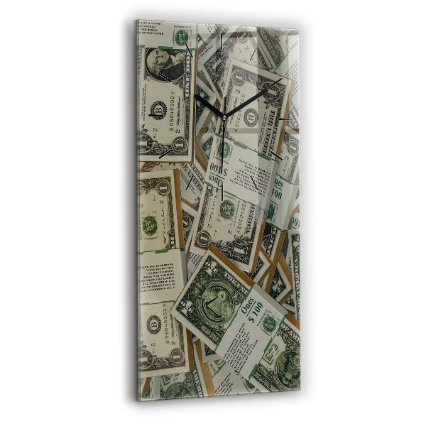 Vertical wall clock 1 US dollar