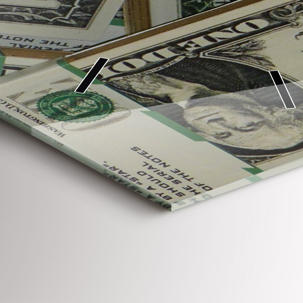 Vertical wall clock 1 US dollar