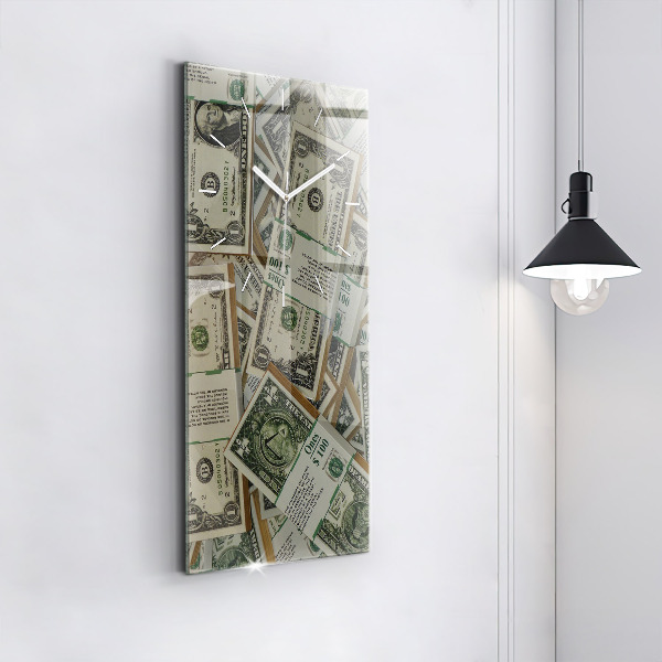 Vertical wall clock 1 US dollar