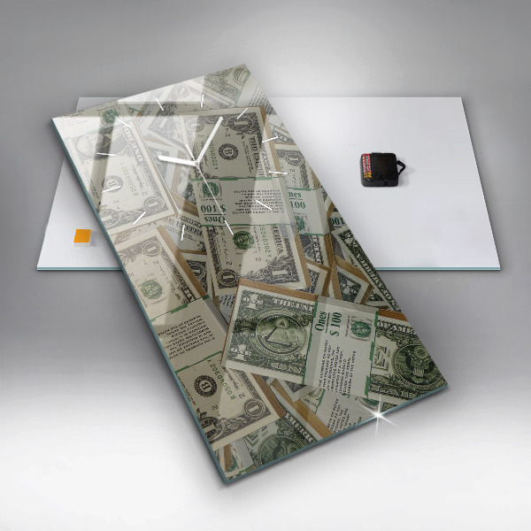 Vertical wall clock 1 US dollar