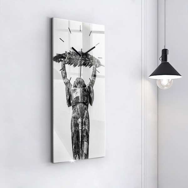 Vertical wall clock Statue of Liberty in Budapest
