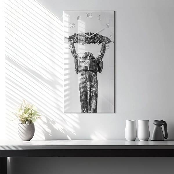 Vertical wall clock Statue of Liberty in Budapest