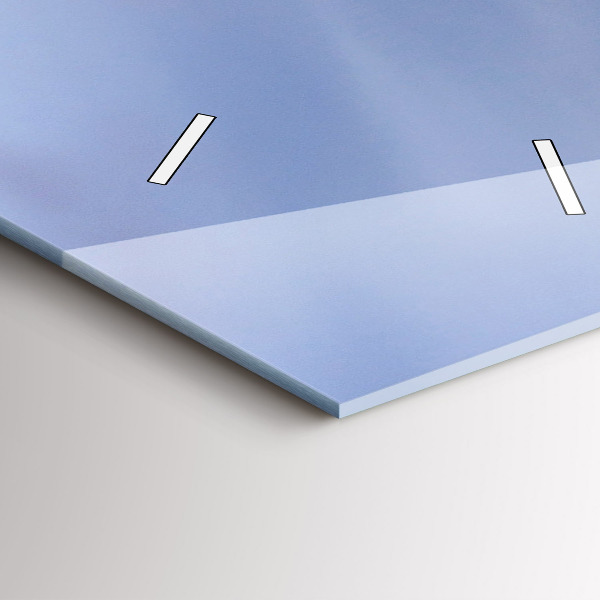 Vertical wall clock City sunset