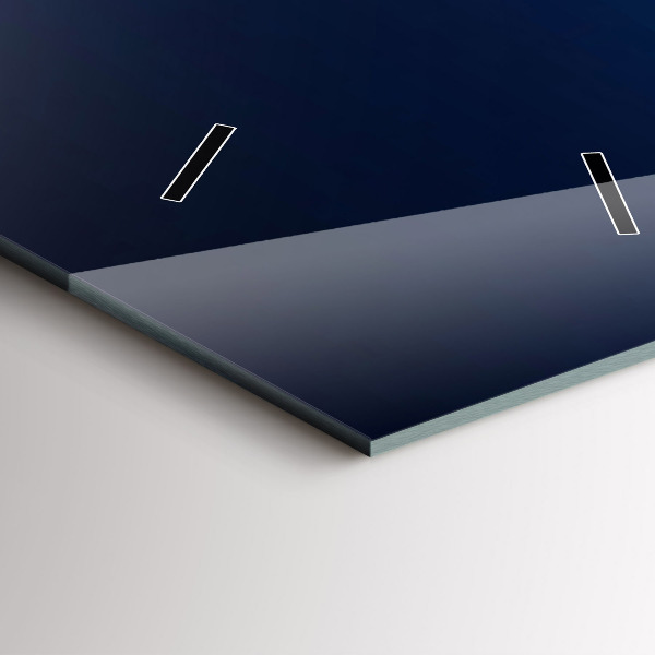 Vertical wall clock River Mountains Landscape