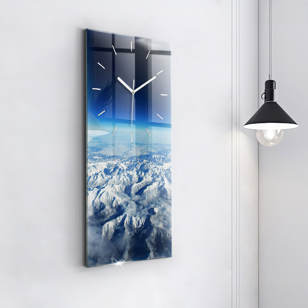 Vertical wall clock River Mountains Landscape