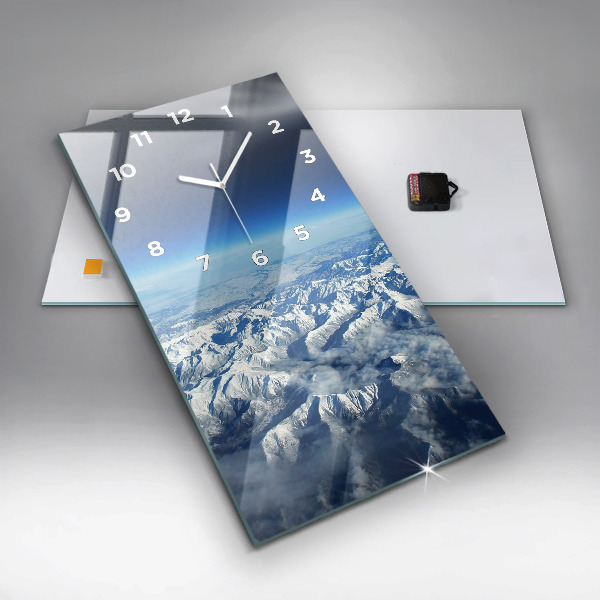 Vertical wall clock River Mountains Landscape