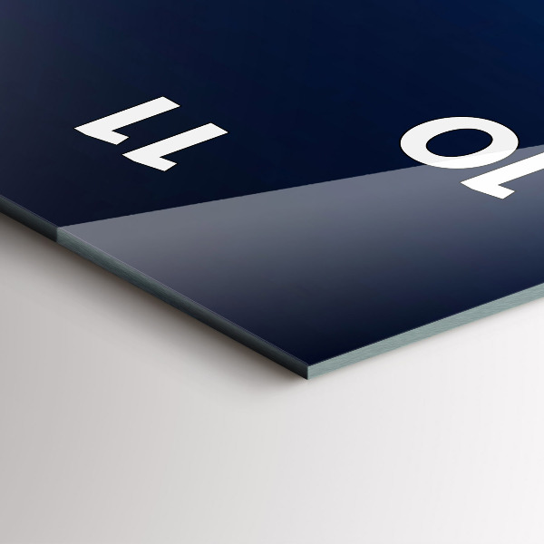 Vertical wall clock River Mountains Landscape