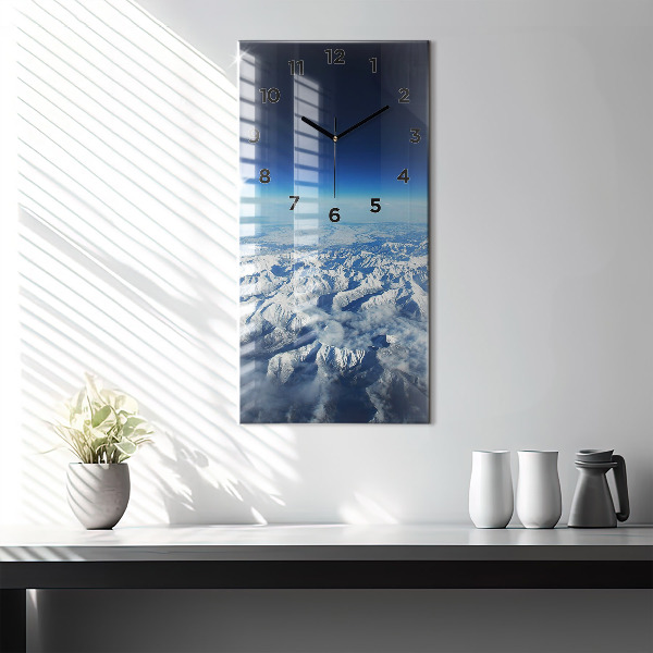 Vertical wall clock River Mountains Landscape