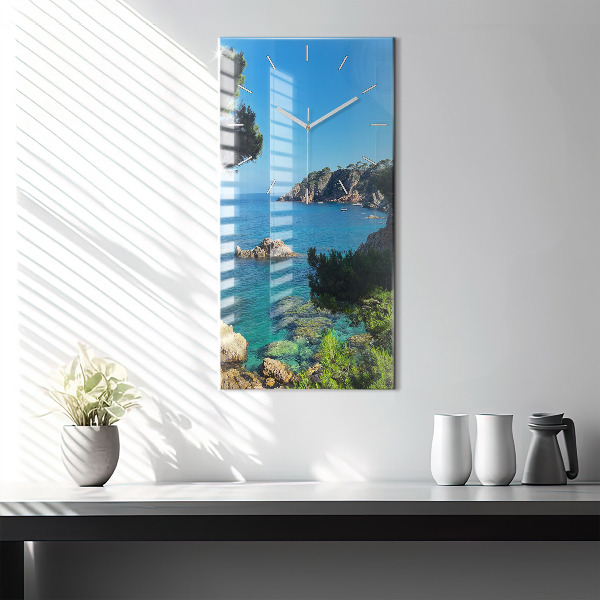 Vertical wall clock Costa Brava