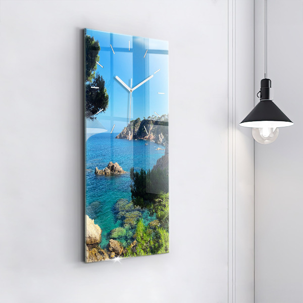 Vertical wall clock Costa Brava