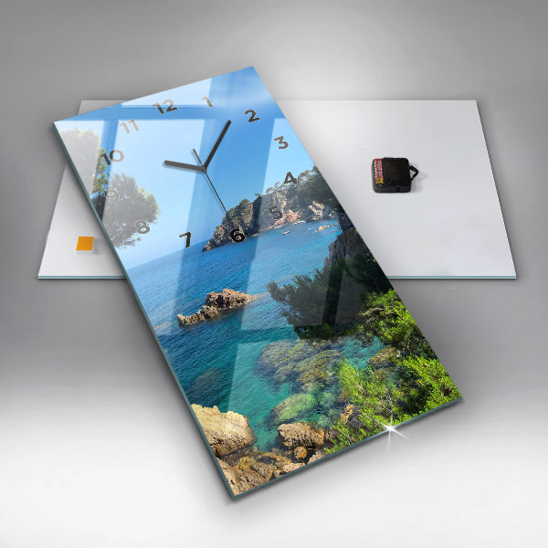 Vertical wall clock Costa Brava