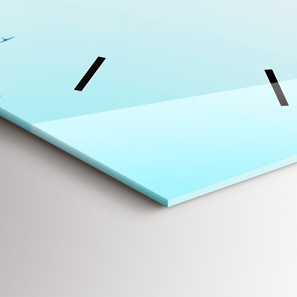 Vertical wall clock Plaza de Espana in Seville