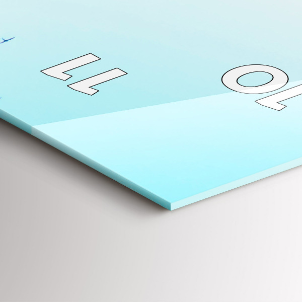 Vertical wall clock Plaza de Espana in Seville