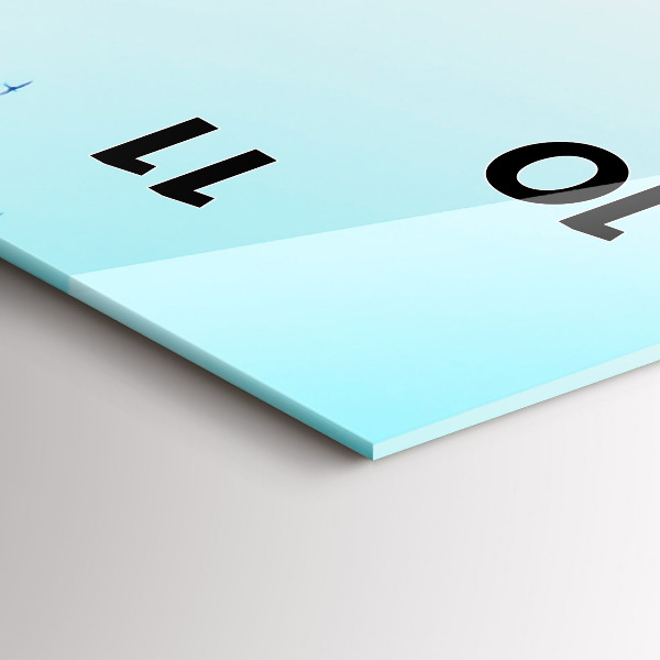 Vertical wall clock Plaza de Espana in Seville