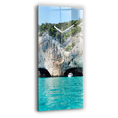 Vertical wall clock Underwater Cave