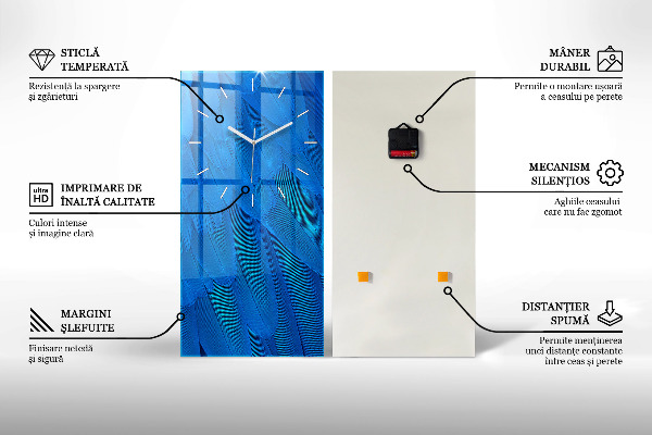 Vertical wall clock Underwater Cave