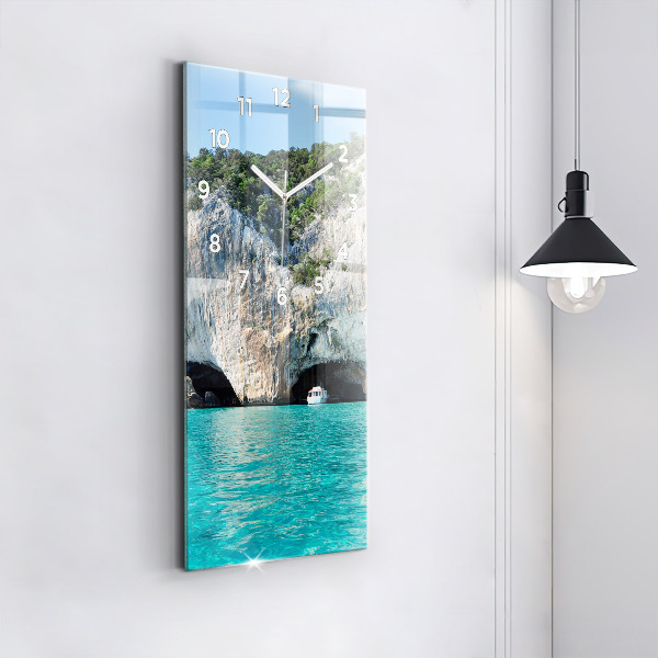 Vertical wall clock Underwater Cave