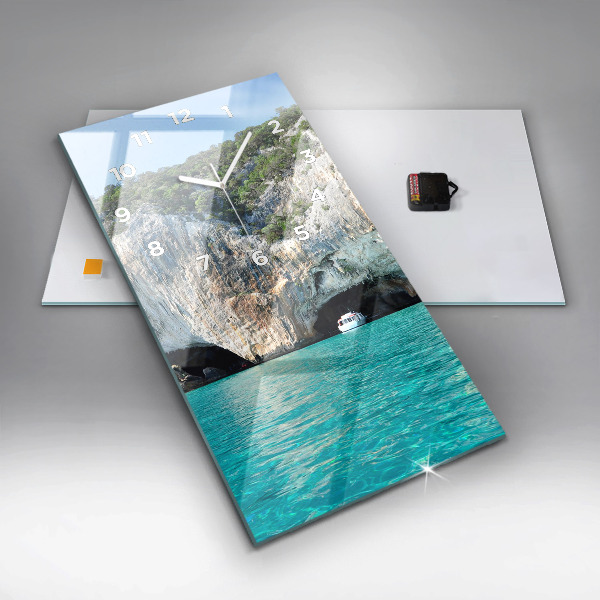 Vertical wall clock Underwater Cave