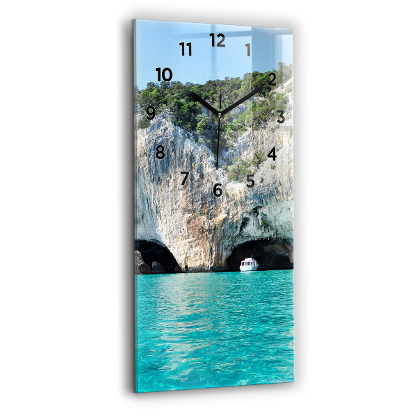 Vertical wall clock Underwater Cave