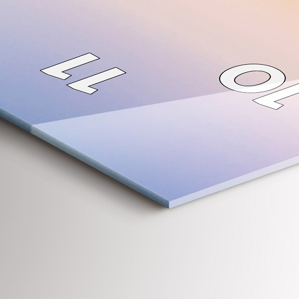 Vertical wall clock Sea landscape