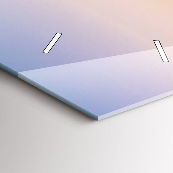 Vertical wall clock Sea landscape