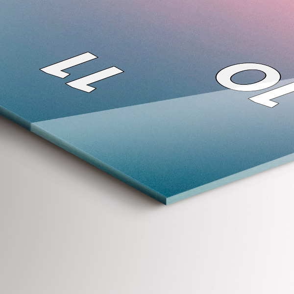 Vertical wall clock Rocks at sunset