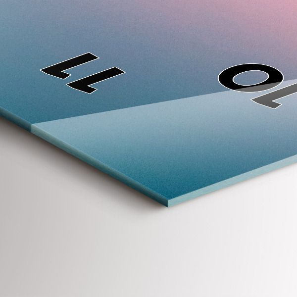 Vertical wall clock Rocks at sunset