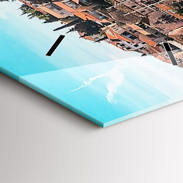 Vertical wall clock Boats in Croatia