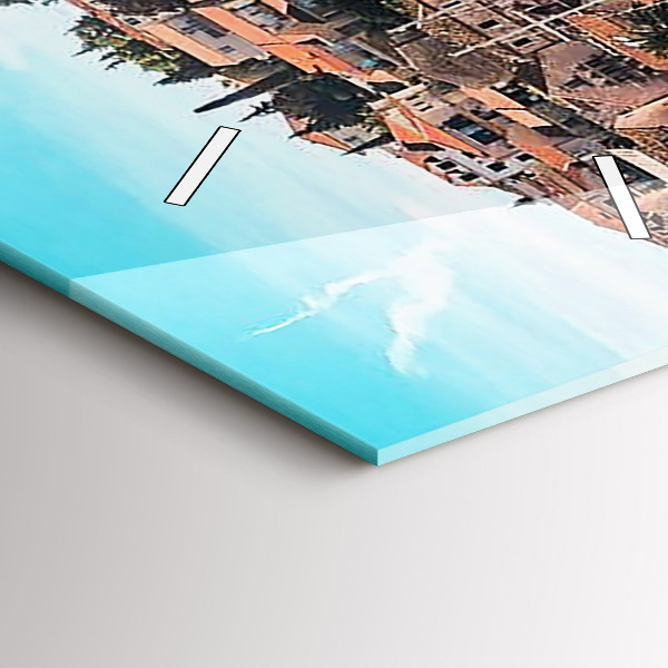 Vertical wall clock Boats in Croatia