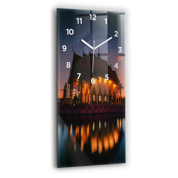 Vertical wall clock Temple in Bangkok