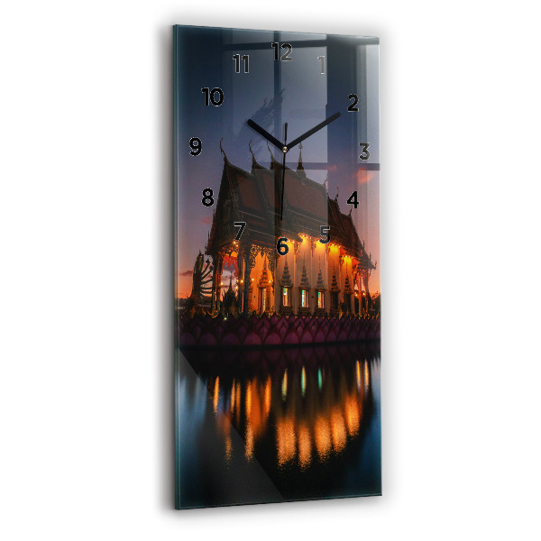 Vertical wall clock Temple in Bangkok