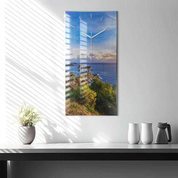 Vertical wall clock Phuket in Thailand