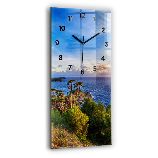 Vertical wall clock Phuket in Thailand