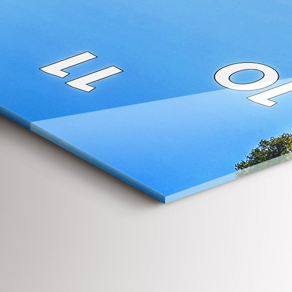 Vertical wall clock Surat Thani Park Thailand