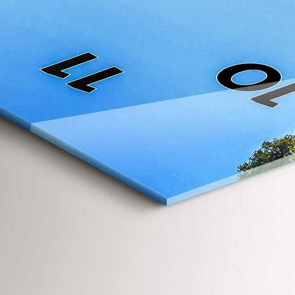 Vertical wall clock Surat Thani Park Thailand