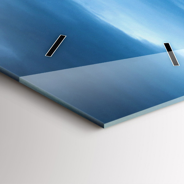 Vertical wall clock Gullfoss Waterfall in Iceland