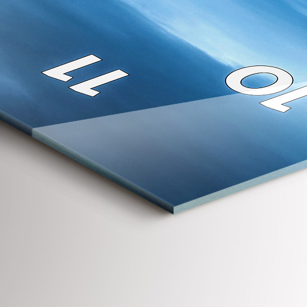 Vertical wall clock Gullfoss Waterfall in Iceland