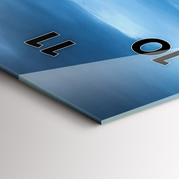 Vertical wall clock Gullfoss Waterfall in Iceland