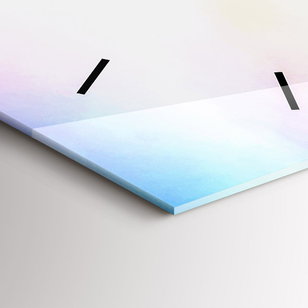 Vertical wall clock Waterfall in Iceland