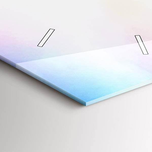 Vertical wall clock Waterfall in Iceland