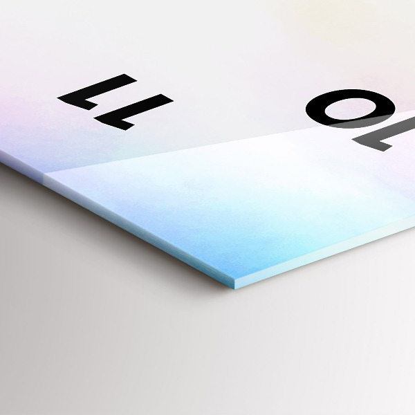 Vertical wall clock Waterfall in Iceland