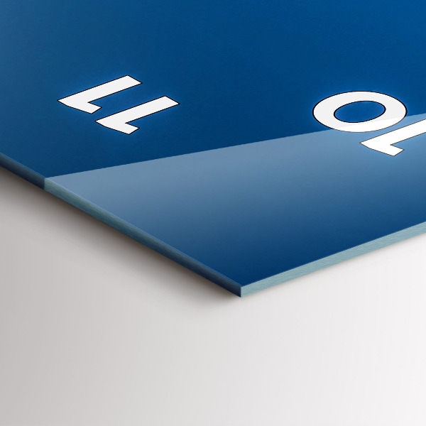 Vertical wall clock Marina in Marseille France