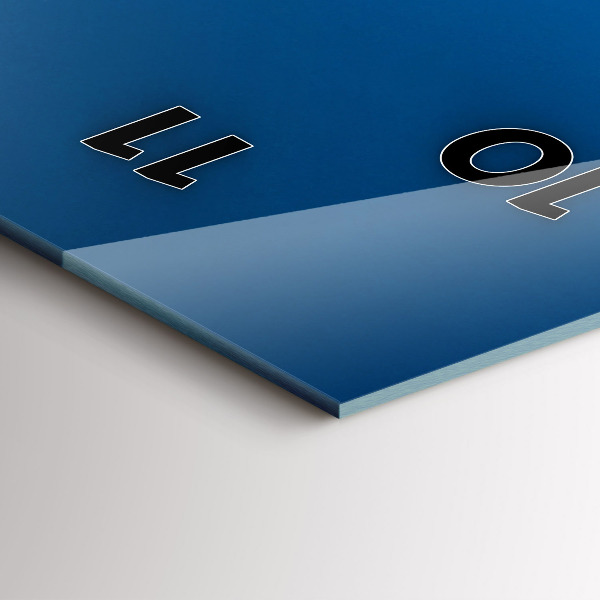 Vertical wall clock Marina in Marseille France