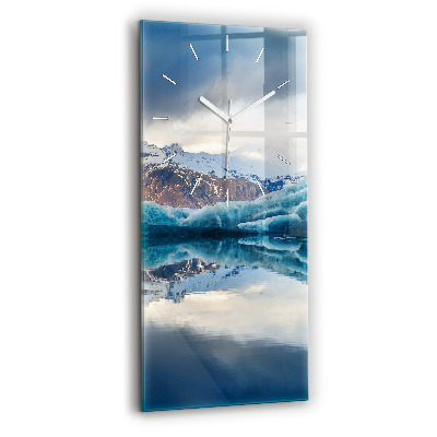 Vertical wall clock Lake Jokulsarlon Iceland