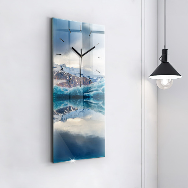 Vertical wall clock Lake Jokulsarlon Iceland