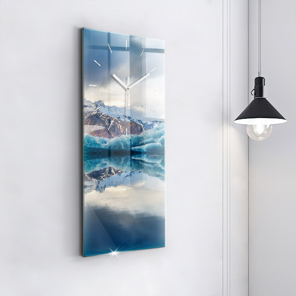 Vertical wall clock Lake Jokulsarlon Iceland