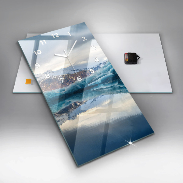 Vertical wall clock Lake Jokulsarlon Iceland